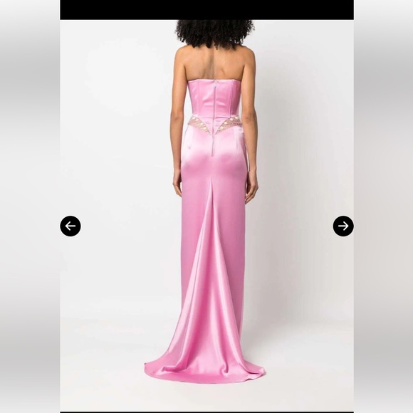 Christina Savelescu Pink Crystal Gown Size 34 XS Retail $3600 Current Season - Picture 5 of 10